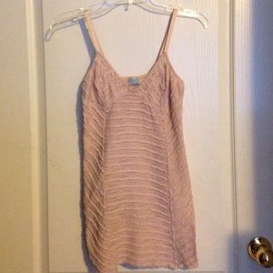 Intimately Free People Blush Ruffle Slip S