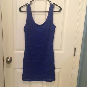 Blue Lace Party Dress