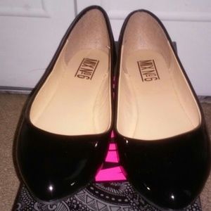 Patten Leather Flats