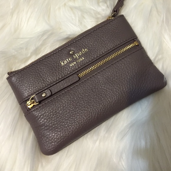 kate spade Handbags - Taupe Wristlet FINAL PRICE.