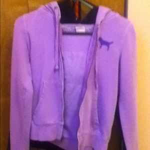 Victoria's Secret hooded purple sweatshirt