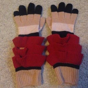 Modcloth Striped Bell Choir Gloves