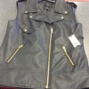 Forever 21 Black Vest.