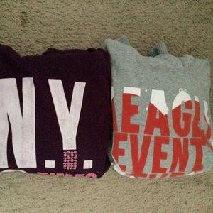 Two American eagle hoodies
