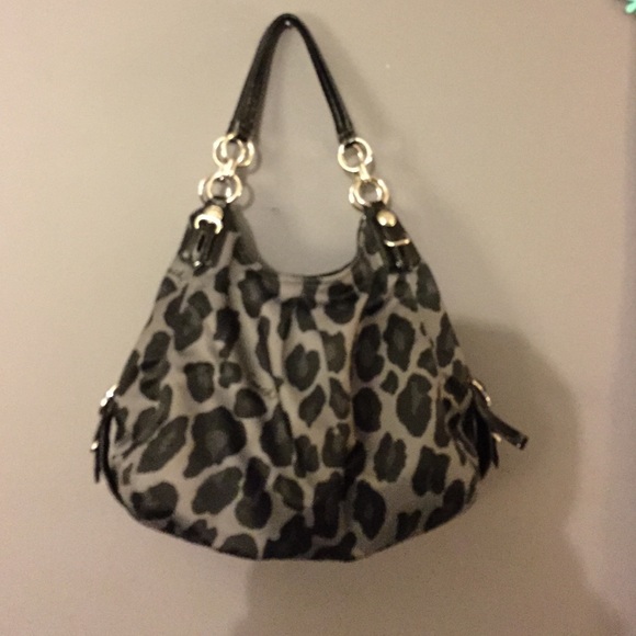 Cheetah print coach purse