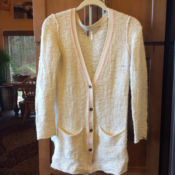Free People Sweaters - Free People cream white cardigan