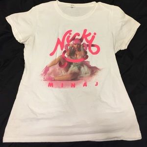 White & Pink Nicki Minaj T-Shirt