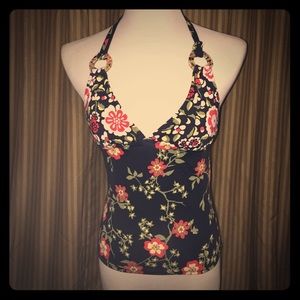Seven brand floral 2 piece swimsuit