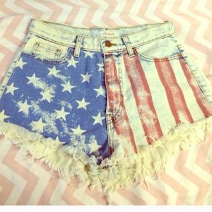 American flag shorts