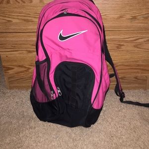 Pink Nike backpack