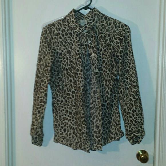 Bundle wool skirt & leopard print perfect shirt