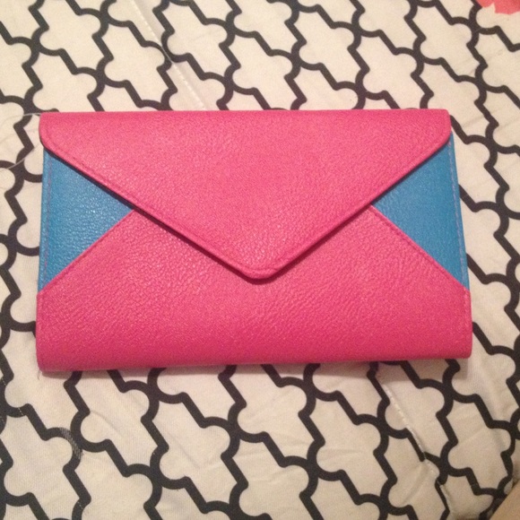 Blue and Pink Clutch