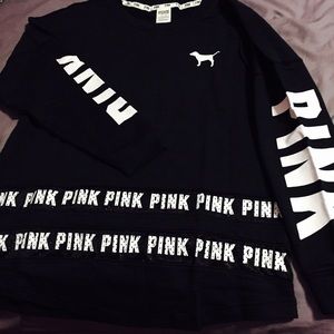 🔒SOLD🔒NEW VS PINK VARSITY CREW