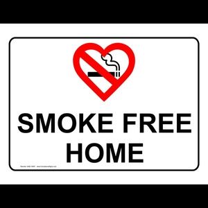 My home is smoke free home.