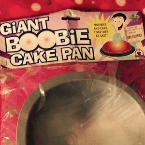 Boob cake pan lol