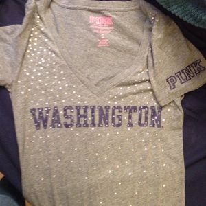 Pink udub huskies collegiate collection shirt