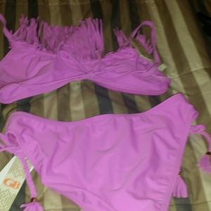 Swimsuit; lavender color