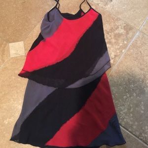 Chiffon mini dress that lays in layers