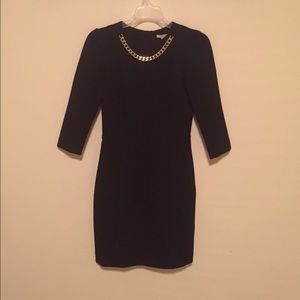 Black Gold Chain Dress