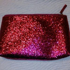 Glittering Hot Pink Clutch/makeup bag