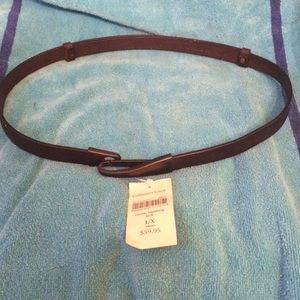 Coldwater creek leather adjustable belt. NWT.
