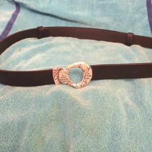 Coldwater creek leather adjustable belt