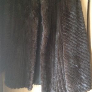Sable cord cut ranch mink jacket