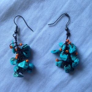 THAILAND || handmade turquoise earrings