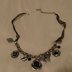 Black and silver necklace