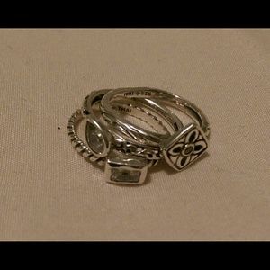 Silpada stackables rings