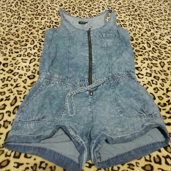 Denim romper