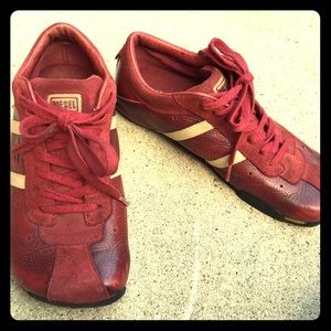 Red Leather Sneaker