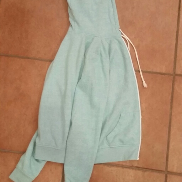 ZINE tourqoise zip up hoodie - Picture 4 of 4
