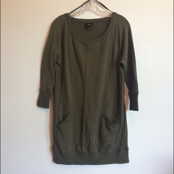 Mossimo Supply Co. Tops - Olive Green Tunic Sweatshirt