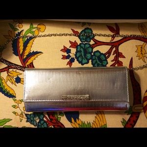Aldo silver clutch