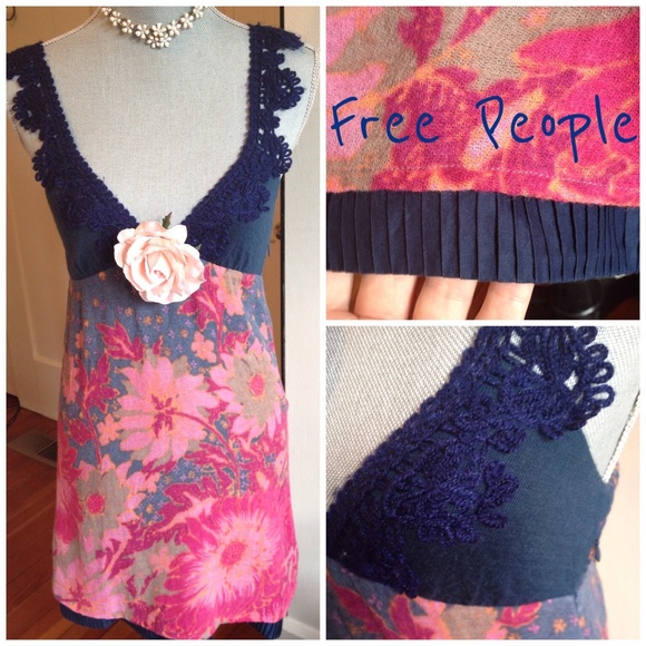 Free People Dresses & Skirts - Free People Crochet Wool Dress