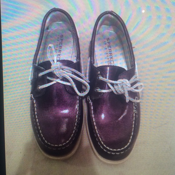 Sperry Shoes - Dark shiny purple sperrys