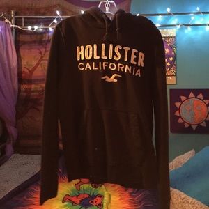 Hollister dark blue almost black hoodie