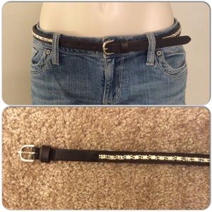 EMBELLISHED SKINNY BELT <3