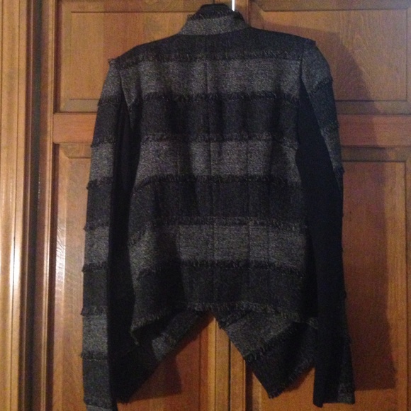 BCBGMaxAzria Aubree tweed stripe relaxed blazer - Picture 2 of 4