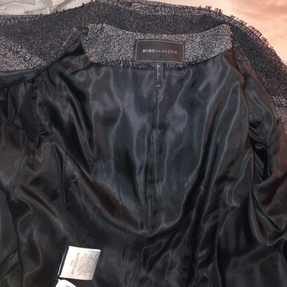 BCBGMaxAzria Aubree tweed stripe relaxed blazer - Picture 3 of 4