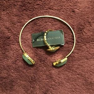 BCBGMaxazria bracelet and ring set