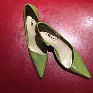 Great used shoes lime green