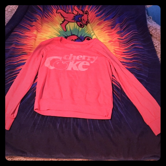 Cherry coke long sleeve comfy top