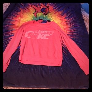 Cherry coke long sleeve comfy top