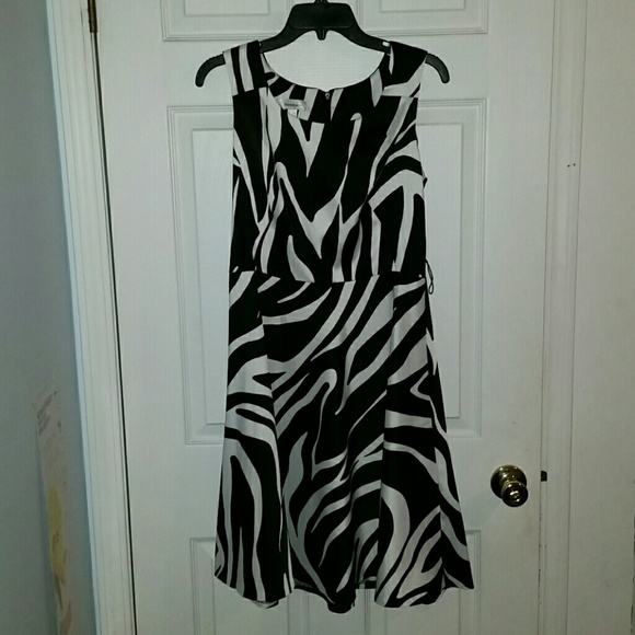 Zebra print dress
