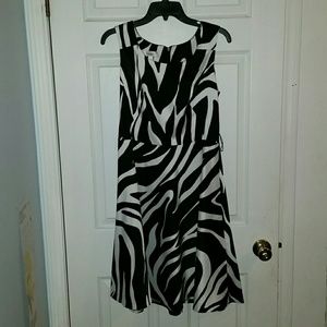 Zebra print dress