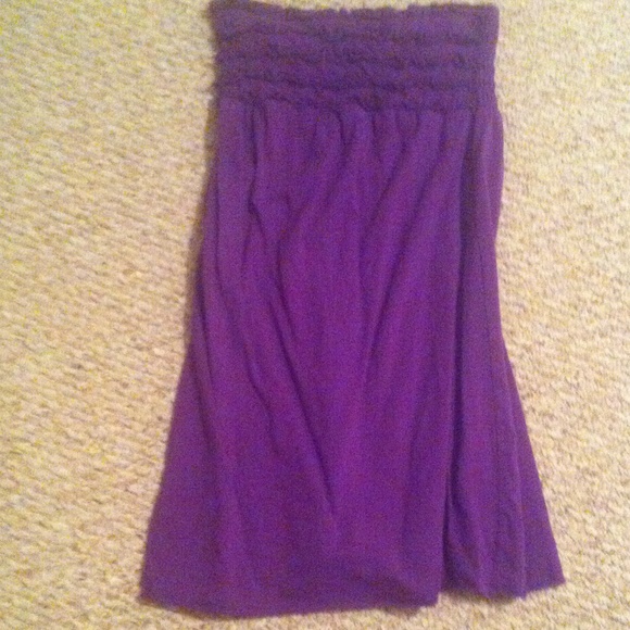 Short, purple beach dress - Picture 1 of 4