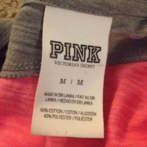 💕Victoria's Secret PINK Grey & Pink Tee💕 - Picture 3 of 3