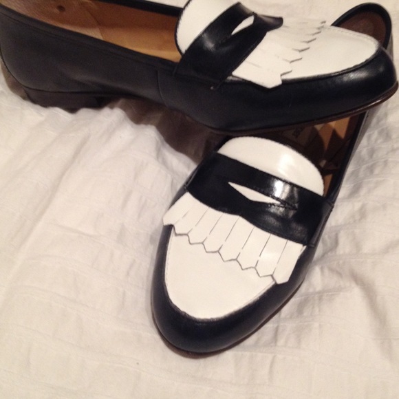 Blue and white shoes size 8 1/2.